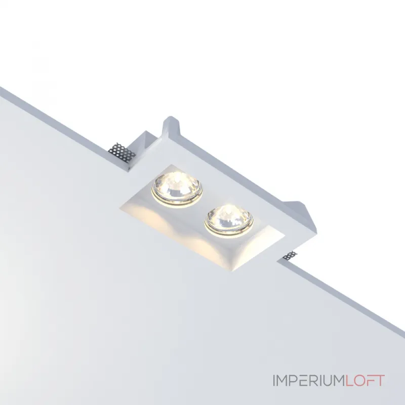 Встраиваемый потолочный гипсовый светильник MAIA DUO FLAT SN 004MRR