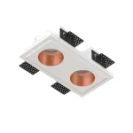 Встраиваемый потолочный гипсовый светильник QUASAR 55 DUO COPPER SN 208 от ImperiumLoft