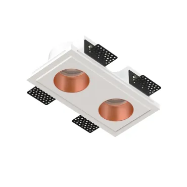 Встраиваемый потолочный гипсовый светильник QUASAR 55 DUO COPPER SN 208 Встраиваемый потолочный гипсовый светильник QUASAR 55 DUO COPPER SN 208