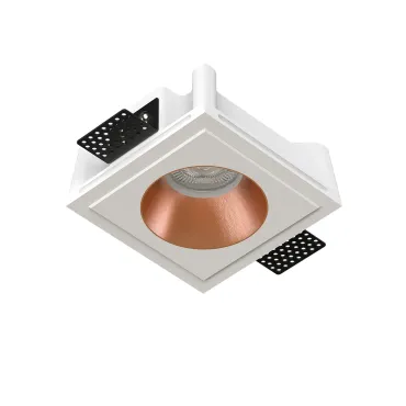 Встраиваемый потолочный гипсовый светильник QUASAR 80 COPPER SN 200