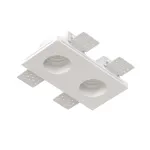 Встраиваемый потолочный гипсовый светильник QUASAR 55 DUO FLAT SN 034