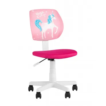 Кресло компьютерное детское ЛОЛО Unicorn, пластик белый Stool Group УТ000039088