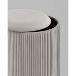 Пуф Шарлотта с ящиком серебро велюр серебристый Stool Group УТ000039502