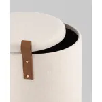 Пуф с ящиком Эркки рогожка S белый Stool Group УТ000039491