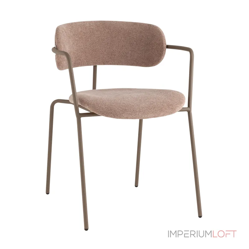 Стул Дженни букле бежевый каркас бежево-серый матовый Stool Group УТ000039183 Стул Дженни букле бежевый каркас бежево-серый матовый Stool Group УТ000039183