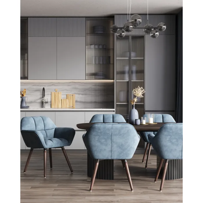 Кресло Брайан глубокий синий NC Stool Group УТ000038902 от ImperiumLoft
