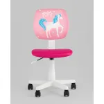 Кресло компьютерное детское ЛОЛО Unicorn, пластик белый Stool Group УТ000039088
