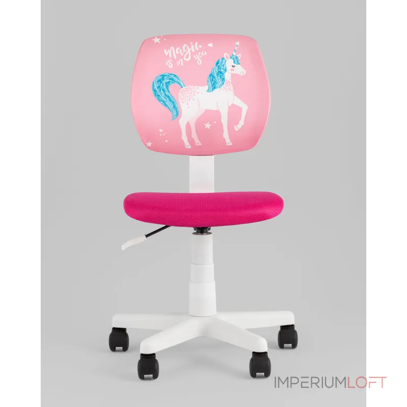 Кресло компьютерное детское ЛОЛО Unicorn, пластик белый Stool Group УТ000039088