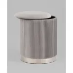 Пуф Шарлотта с ящиком серебро велюр серебристый Stool Group УТ000039502