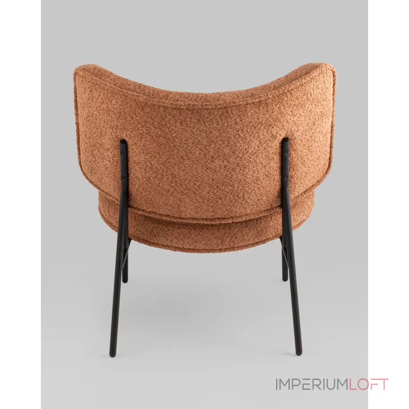 Кресло District Lounge букле терракотовый Stool Group УТ000039111 Кресло District Lounge букле терракотовый Stool Group УТ000039111