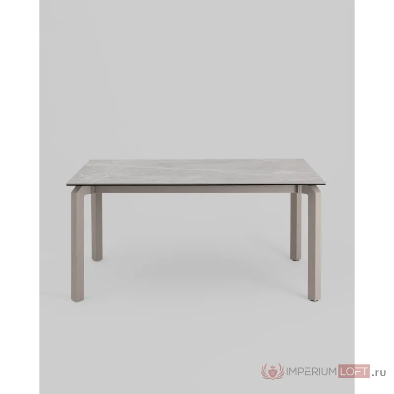 Стол обеденный Varden раскладной 160-220х90 см керамика серый Stool Group УТ000039916 от ImperiumLoft