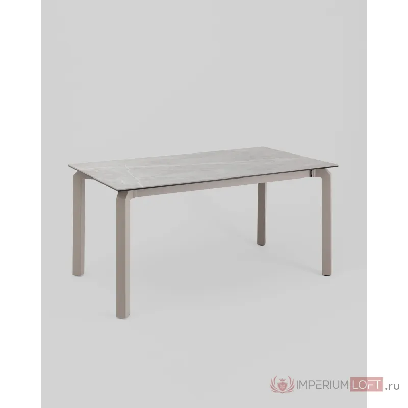 Стол обеденный Varden раскладной 160-220х90 см керамика серый Stool Group УТ000039916 от ImperiumLoft