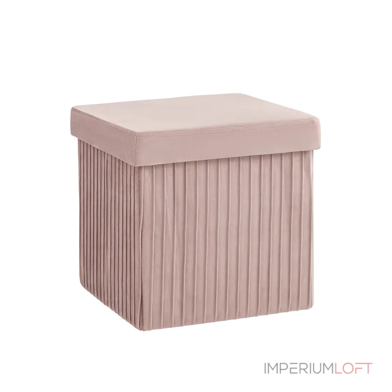 Пуф складной с ящиком Store Square пыльно-розовый Stool Group УТ000038992