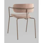 Стул Дженни букле бежевый каркас бежево-серый матовый Stool Group УТ000039183