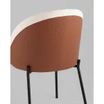 Стул обеденный Adelinde бежевый с коричневой экокожей Stool Group УТ000039297
