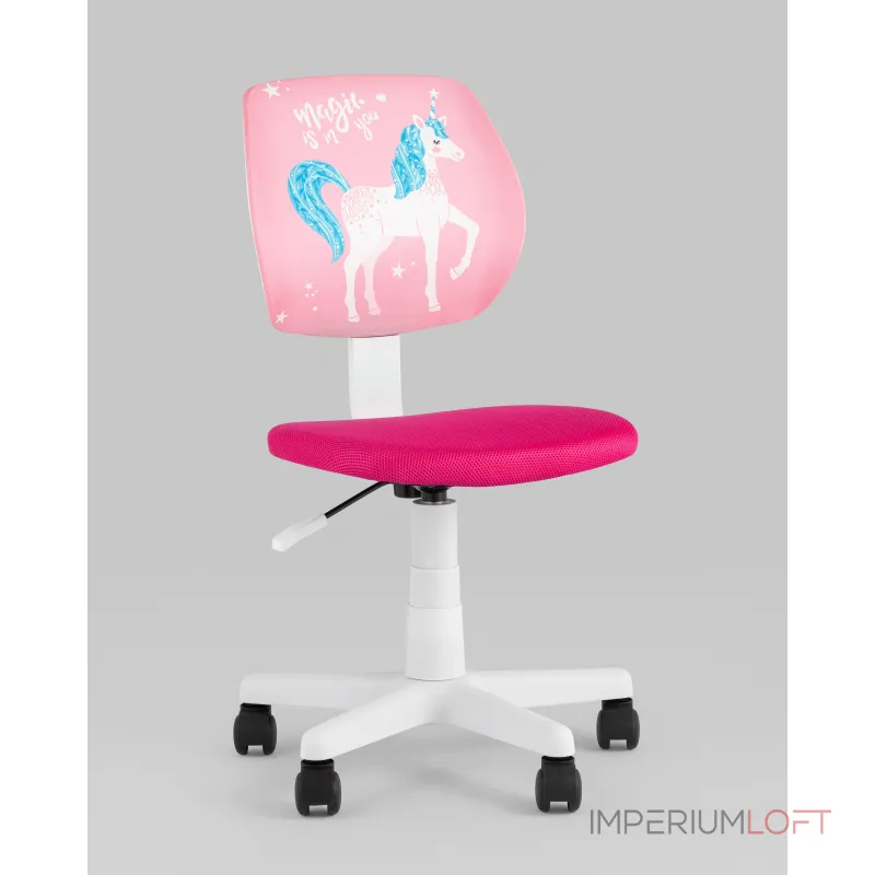 Кресло компьютерное детское ЛОЛО Unicorn, пластик белый Stool Group УТ000039088