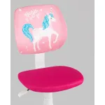 Кресло компьютерное детское ЛОЛО Unicorn, пластик белый Stool Group УТ000039088