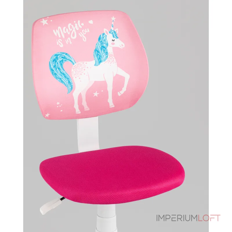 Кресло компьютерное детское ЛОЛО Unicorn, пластик белый Stool Group УТ000039088