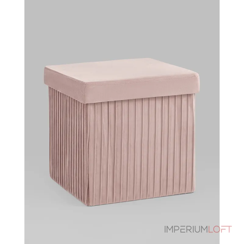 Пуф складной с ящиком Store Square пыльно-розовый Stool Group УТ000038992