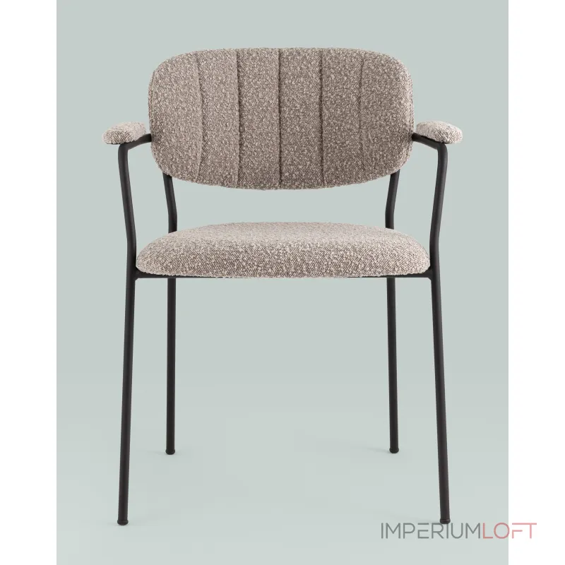 Стул Кэрол букле серый Stool Group УТ000038527 Стул Кэрол букле серый Stool Group УТ000038527