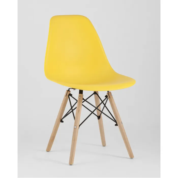 Стул Eames Style DSW желтый x4 (разборный каркас) Stool Group УТ000037604 от ImperiumLoft