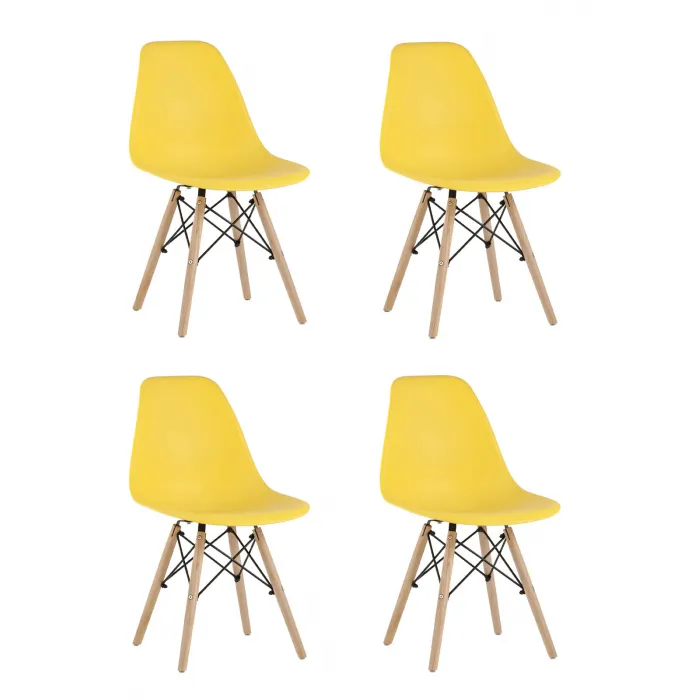 Стул Eames Style DSW желтый x4 (разборный каркас) Stool Group УТ000037604 от ImperiumLoft