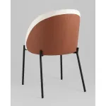 Стул обеденный Adelinde бежевый с коричневой экокожей Stool Group УТ000039297