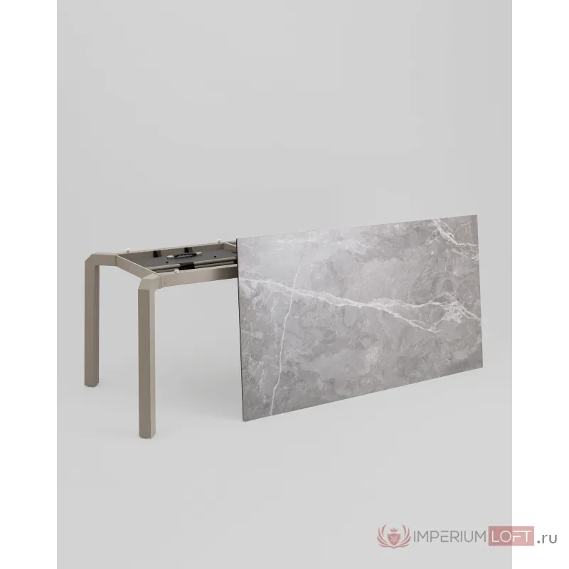 Стол обеденный Varden раскладной 160-220х90 см керамика серый Stool Group УТ000039916 от ImperiumLoft