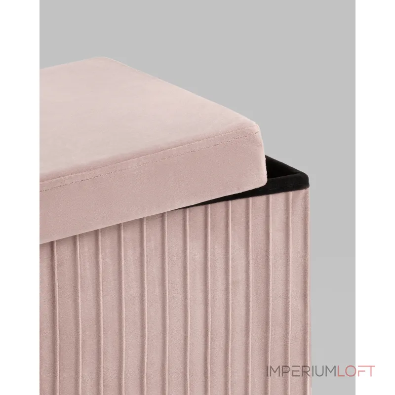 Пуф складной с ящиком Store Square пыльно-розовый Stool Group УТ000038992