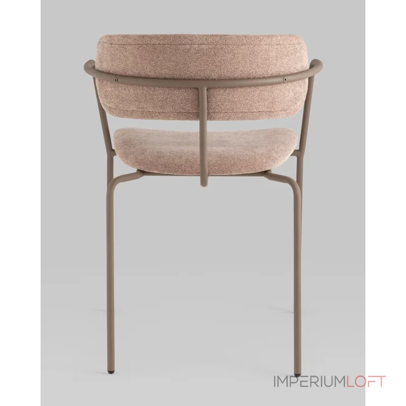 Стул Дженни букле бежевый каркас бежево-серый матовый Stool Group УТ000039183 Стул Дженни букле бежевый каркас бежево-серый матовый Stool Group УТ000039183