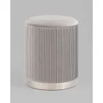 Пуф Шарлотта с ящиком серебро велюр серебристый Stool Group УТ000039502