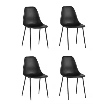 Стул KON черный 4 шт. Stool Group УТ000037267