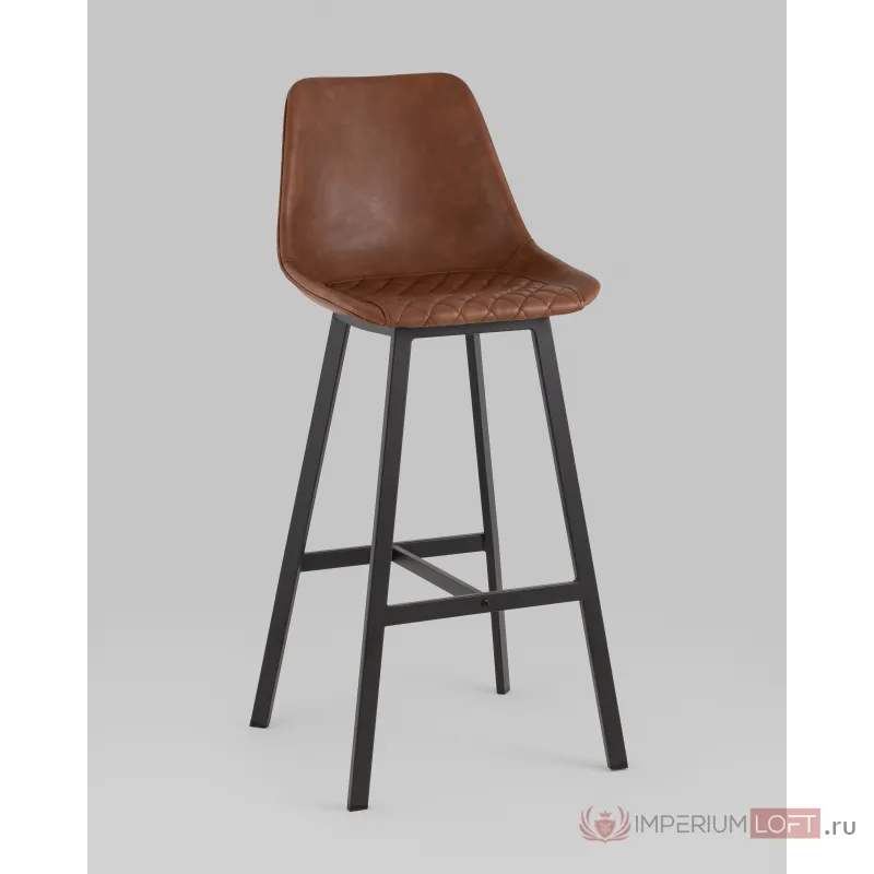 Стул барный TEXAS экокожа коричневый Stool Group УТ000038914 от ImperiumLoft