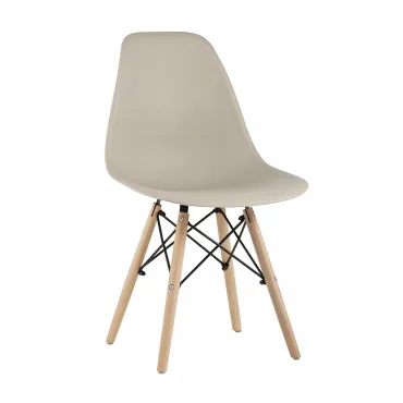 Стул Eames Style DSW бежевый (разборный каркас) Stool Group УТ000037157