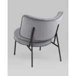 Кресло District Lounge велюр серый Stool Group УТ000039114 от ImperiumLoft