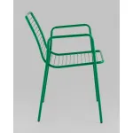 Стул с подлокотниками Дели металл зеленый Stool Group УТ000039265 от ImperiumLoft