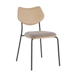 Стул обеденный Casey серо-коричневый с бежевой экокожей Stool Group УТ000039573
