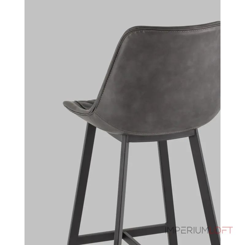 Стул барный TEXAS экокожа серый Stool Group УТ000038913 Стул барный TEXAS экокожа серый Stool Group УТ000038913