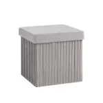 Пуф складной с ящиком Store Square серый Stool Group УТ000038973
