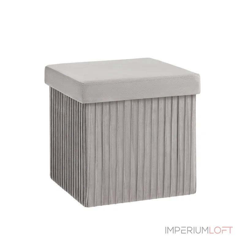 Пуф складной с ящиком Store Square серый Stool Group УТ000038973 Пуф складной с ящиком Store Square серый Stool Group УТ000038973