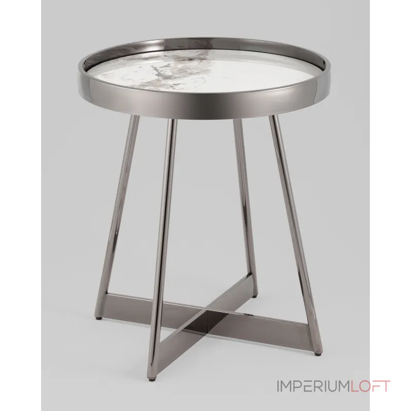 Журнальный столик Гера 50*50 см белая керамика Stool Group УТ000039406 от ImperiumLoft Журнальный столик Гера 50*50 см белая керамика Stool Group УТ000039406 от ImperiumLoft