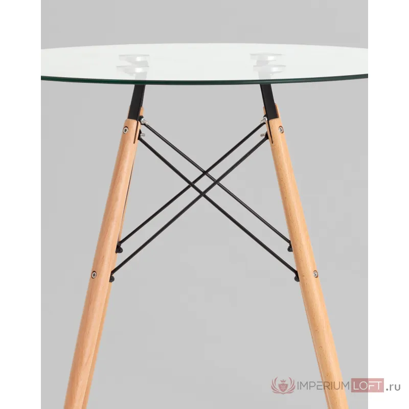 Стол Eames DSW NEW D80 стеклянный Stool Group УТ000039068 от ImperiumLoft