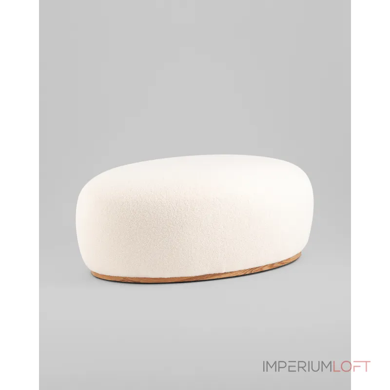 Пуф Полли XL тедди белый Stool Group УТ000039495