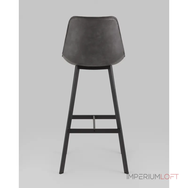 Стул барный TEXAS экокожа серый Stool Group УТ000038913 Стул барный TEXAS экокожа серый Stool Group УТ000038913