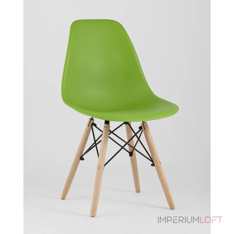 Стул Eames Style DSW зеленый (разборный каркас) Stool Group УТ000037591