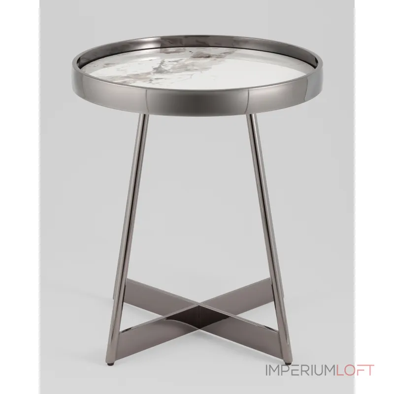 Журнальный столик Гера 50*50 см белая керамика Stool Group УТ000039406 от ImperiumLoft Журнальный столик Гера 50*50 см белая керамика Stool Group УТ000039406 от ImperiumLoft
