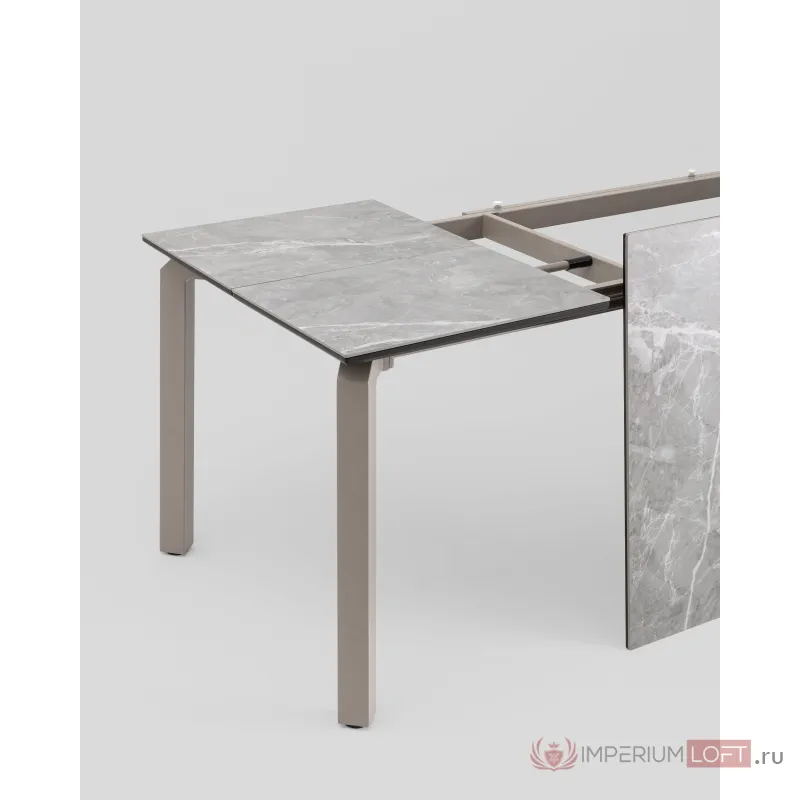 Стол обеденный Varden раскладной 180-240х90 см керамика серый Stool Group УТ000039917 от ImperiumLoft