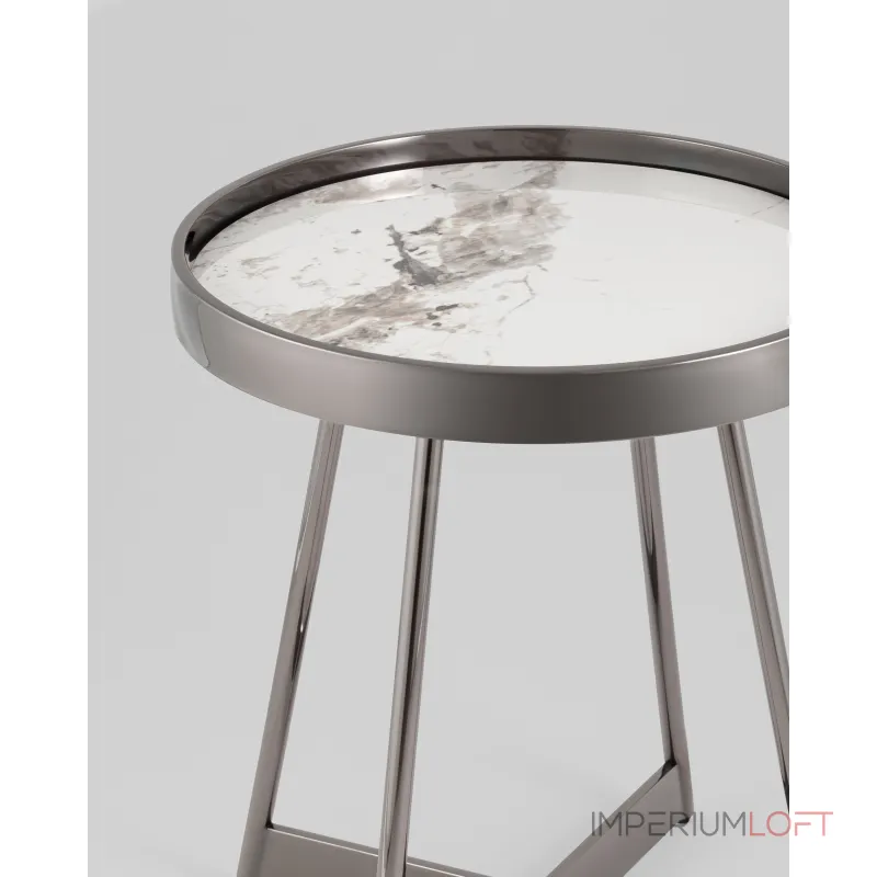 Журнальный столик Гера 50*50 см белая керамика Stool Group УТ000039406 от ImperiumLoft Журнальный столик Гера 50*50 см белая керамика Stool Group УТ000039406 от ImperiumLoft