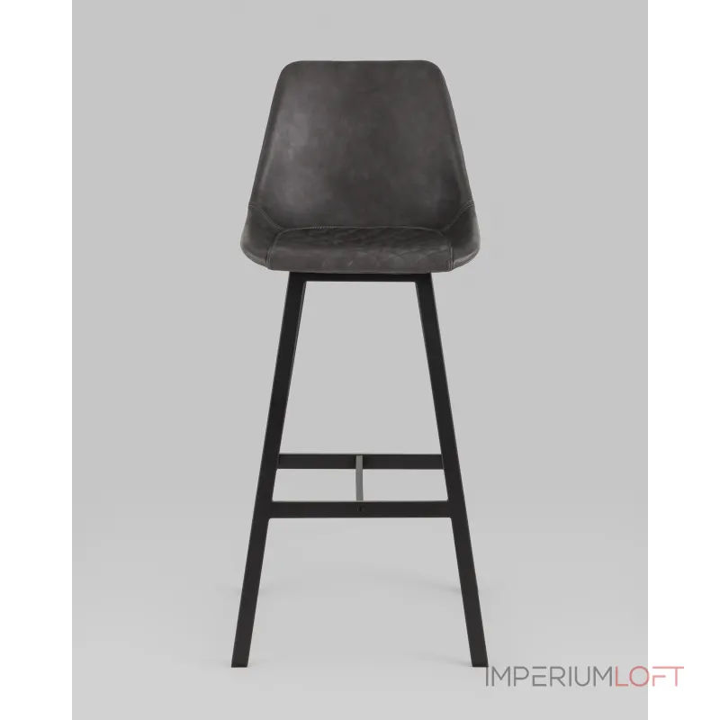 Стул барный TEXAS экокожа серый Stool Group УТ000038913 Стул барный TEXAS экокожа серый Stool Group УТ000038913