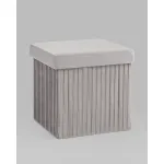 Пуф складной с ящиком Store Square серый Stool Group УТ000038973